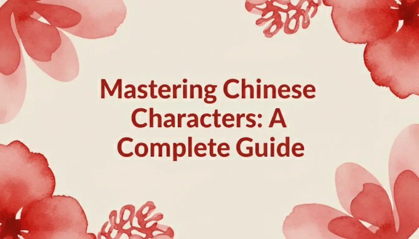 Mastering Chinese Characters