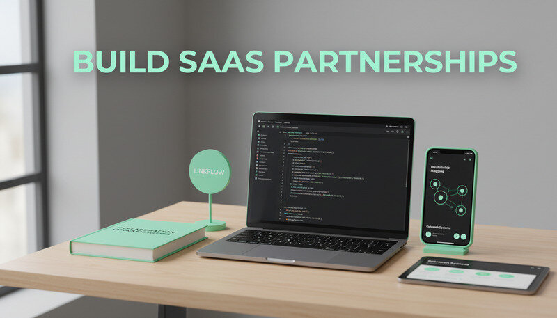 Professional link building workflow showing relationship mapping and outreach systems