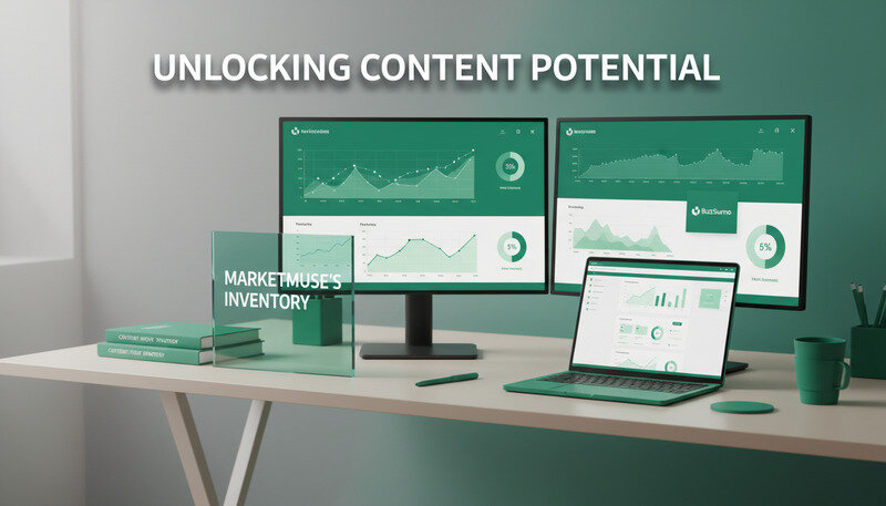 Multiple analytics screens showing traffic data, ranking positions, and performance metrics