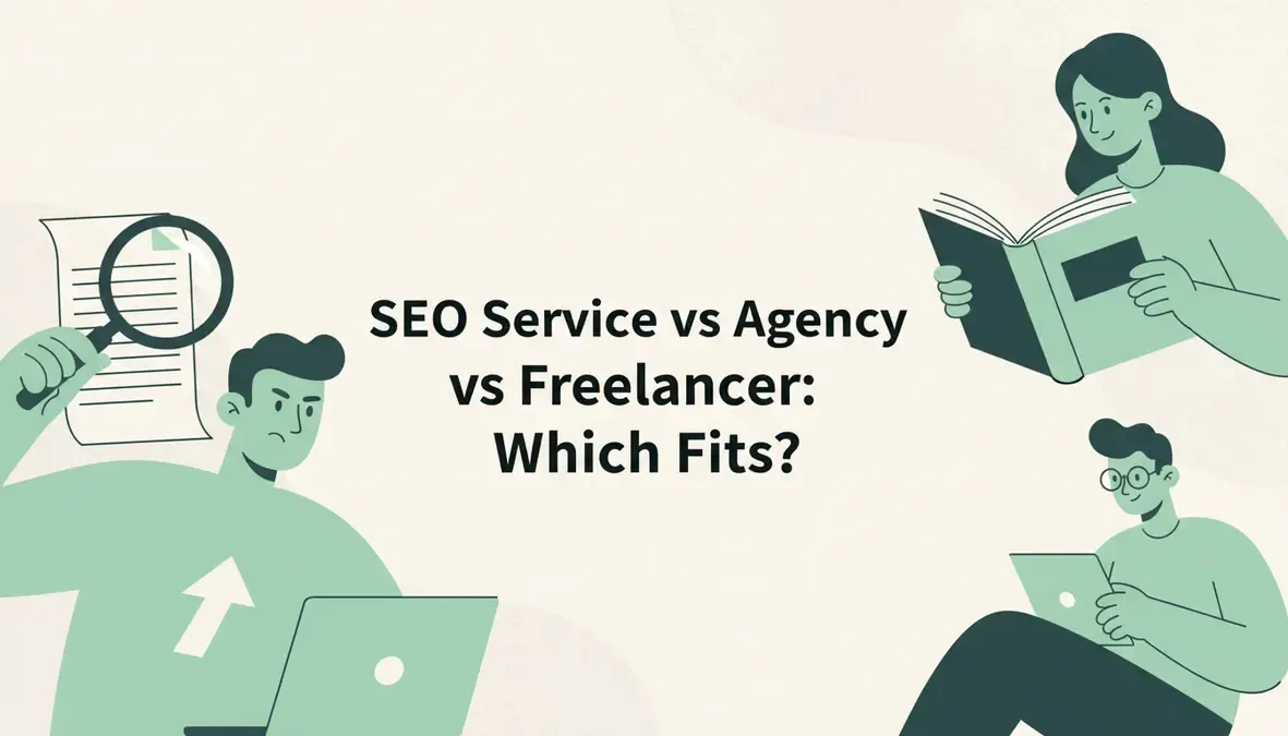 SEO Service vs Agency vs Freelancer: Which Fits?