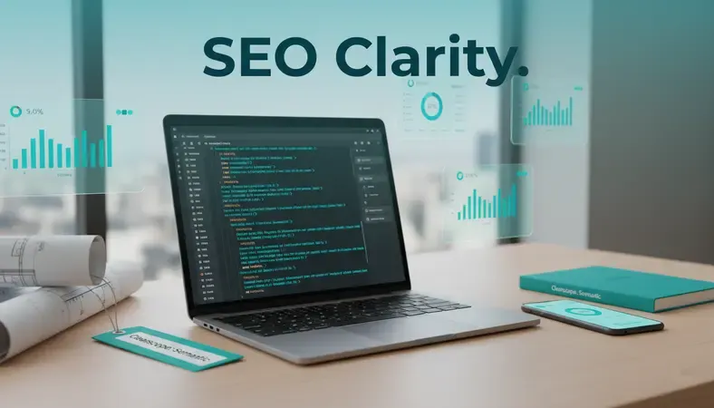Screenshot of a technical SEO audit dashboard showing various performance metrics and recommendations